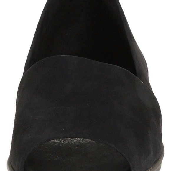 The FLEXX Black Open Peep Toe Leather Wedge US 6 - Picture 3 of 5